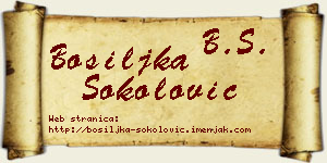 Bosiljka Sokolović vizit kartica